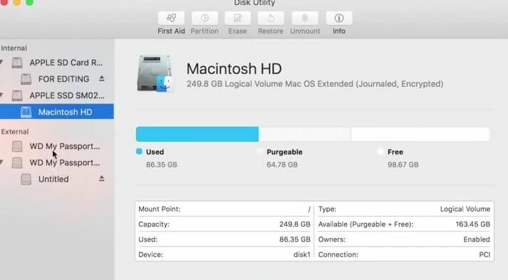 format hard drive in mac