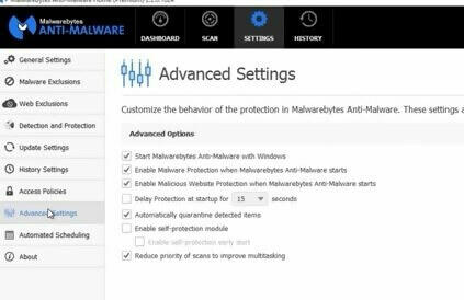 Malwarebytes unable to connect the service что делать