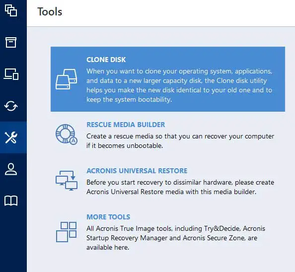 acronis true image crucial freezes during cloning process
