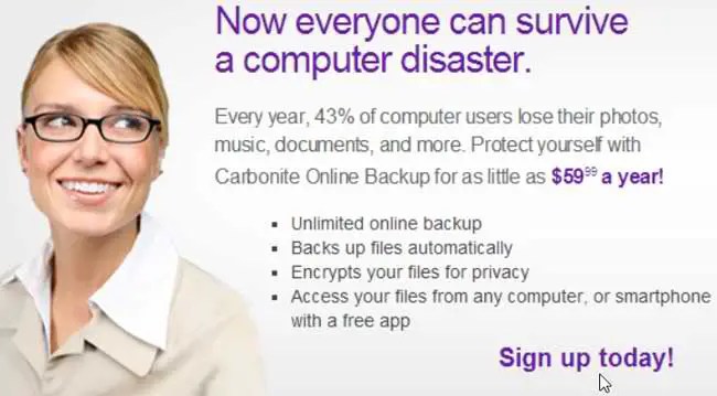 Survive a data disaster with Carbonite