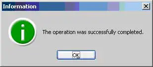 The operation was successfully completed