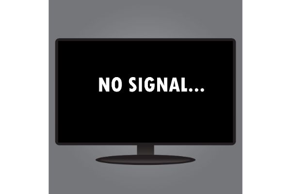 no vga signal on dell monitor