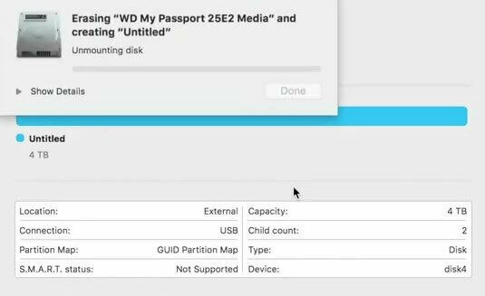 formatting an external drive for mac