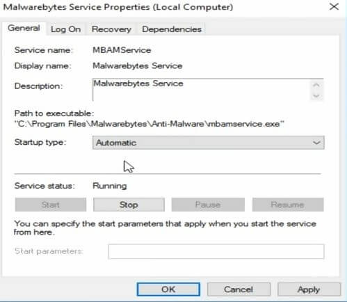 malwarebytes unable to connect to service