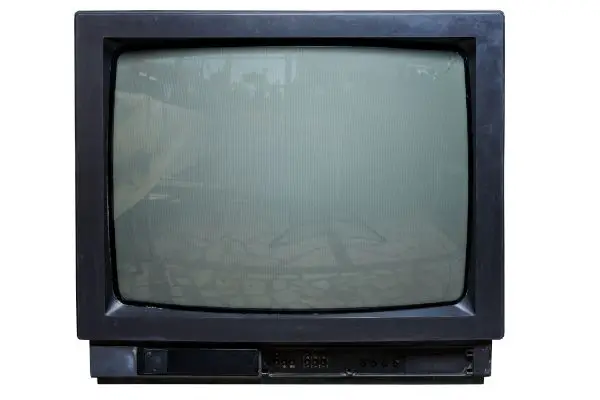 AdobeStock_219912568 The old TV on the isolated background