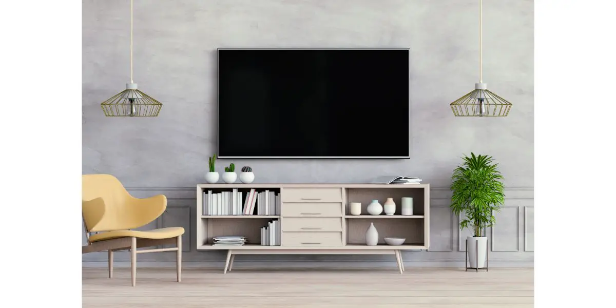 AdobeStock_232785918 3D rendering of interior living room with Smart TV concept