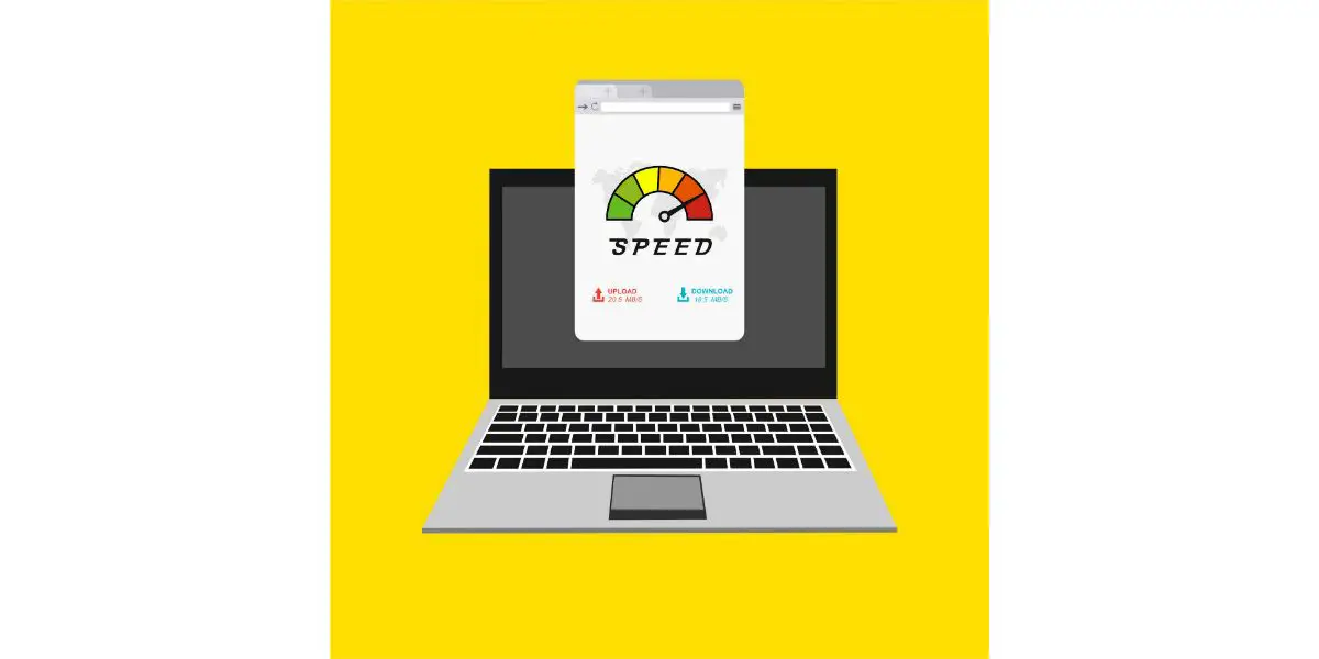 AdobeStock_301491266 Laptop Test Concept Fast or Slow Load Seo web browse