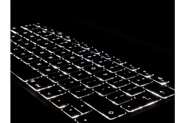 Depositphotos_116731950_S Illuminated backlit Keyboard, black background