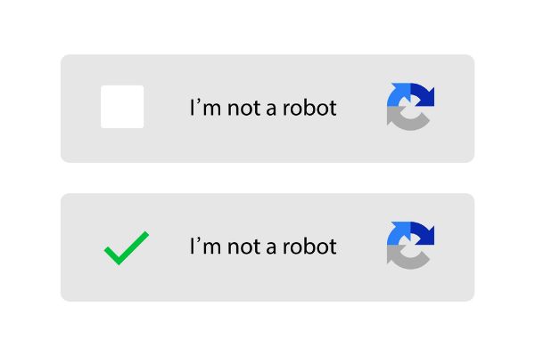 Depositphotos_428250548_S Captcha i am not a robot. Vector illustration.