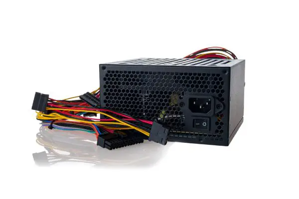 Depositphotos_440581854_S Power supply unit for a personal computer, workstation, server, isolated on a white background, computer equipment, accessories