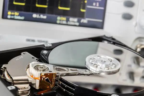 Depositphotos_72791279_S HDD in a test laboratory ready for data recovery