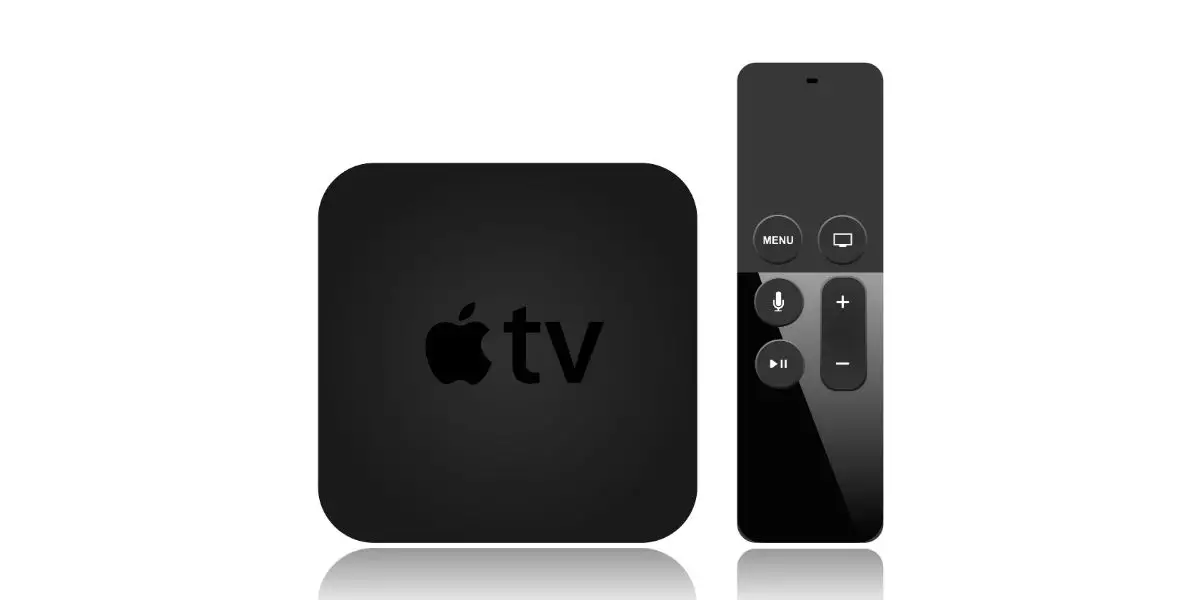 Depositphotos_83420692_L Apple TV box with siri remote on white background