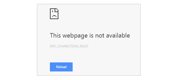 Err connection reset google chrome что делать