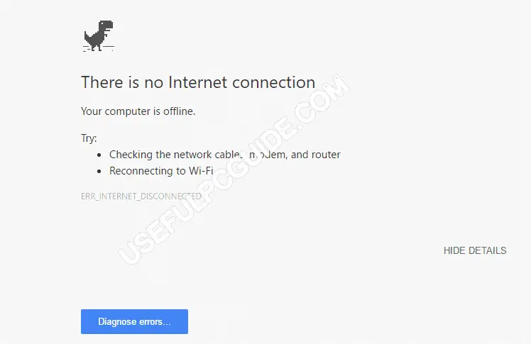 Err_Internet_Disconnected