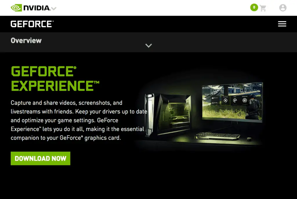 Домашняя страница GeForce 1024x687