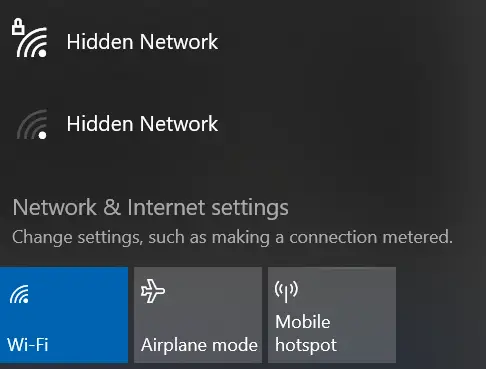 Hidden Network screenshot