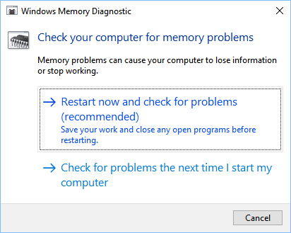 Memory Diagnostic Tool