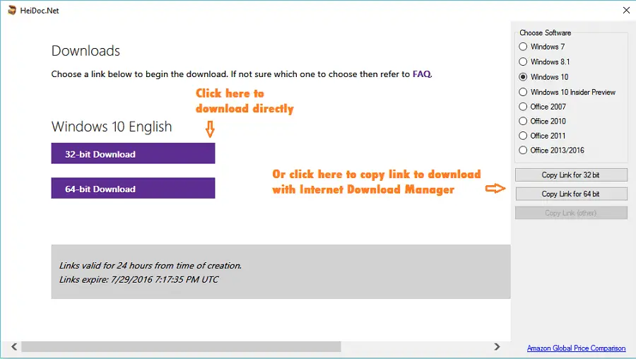 Microsoft Windows and Office ISO Download Tool