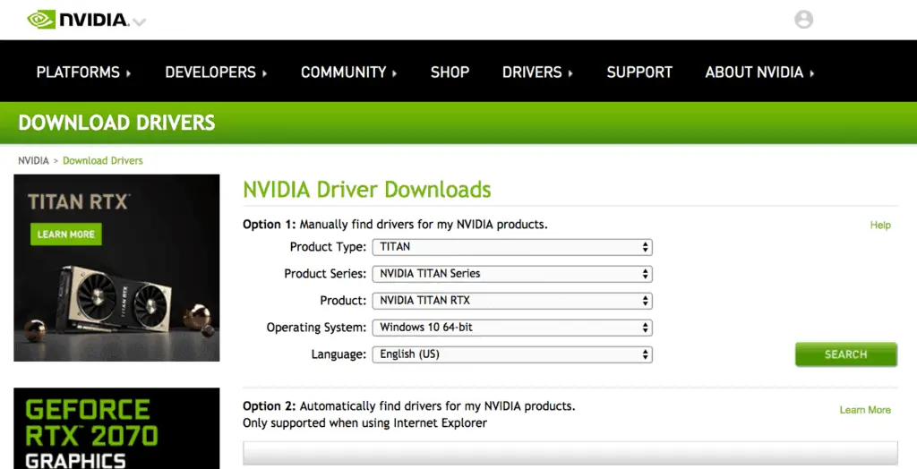 nvidia control panel download