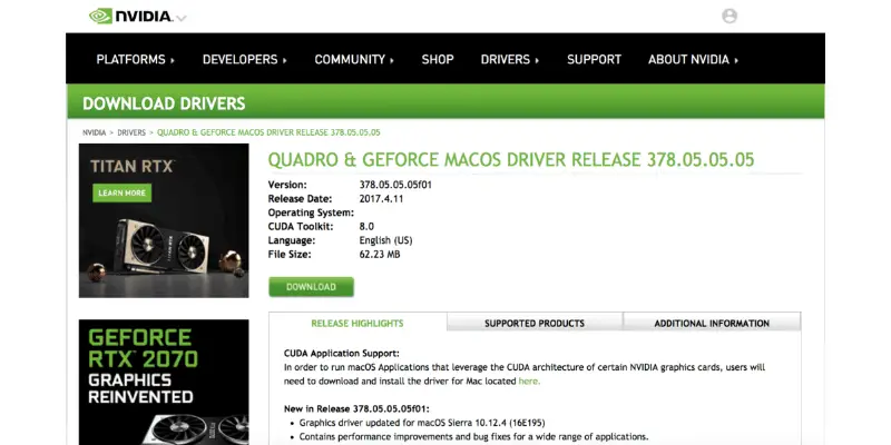 nvidia control panel mac settings for gaming