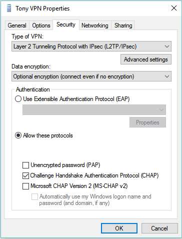 VPN Properties