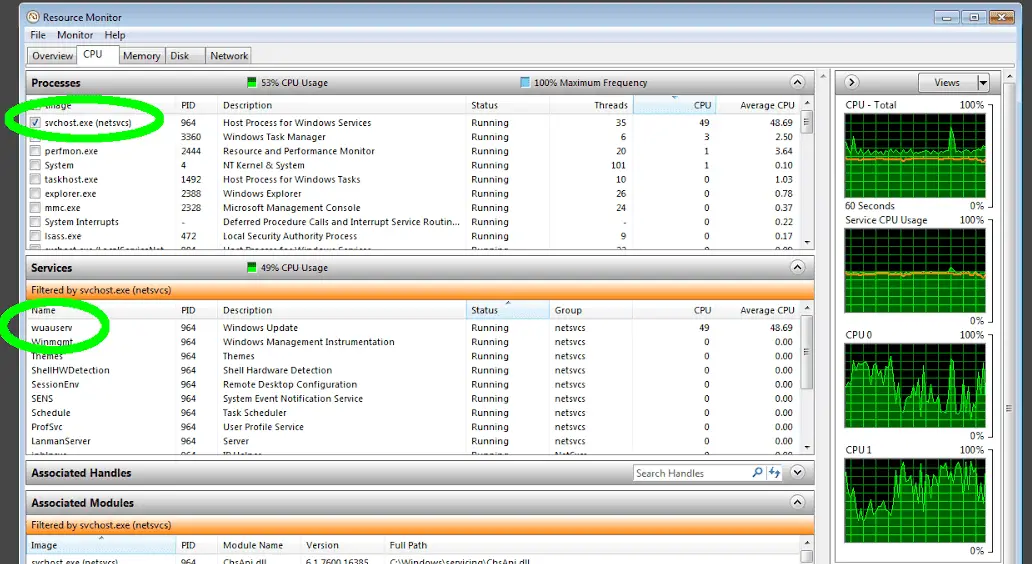 inetinfo exe cpu usage