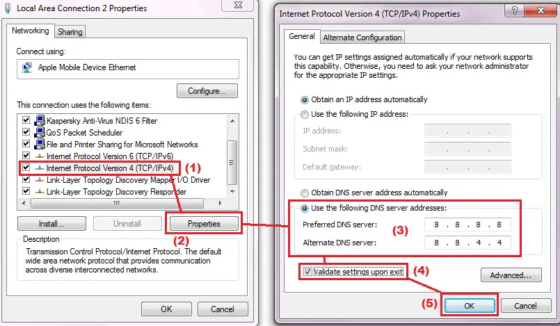 Change DNS Settings