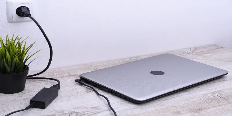 using a laptop while charging