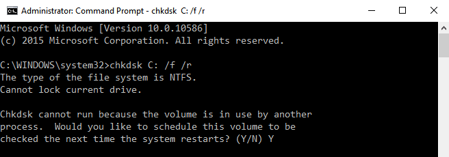 chkdsk command