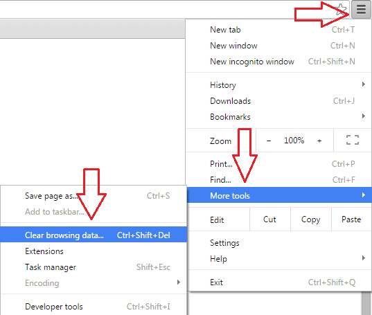 Clear Google Chrome Browsing Data