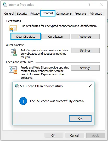 Clear SSL State To Fix Err_SSL_Protocol_Error