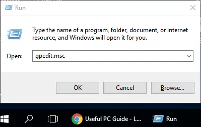 Open gpedit.msc with Command Prompt