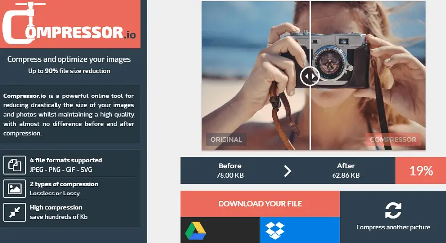 reduce image size without losing quality online