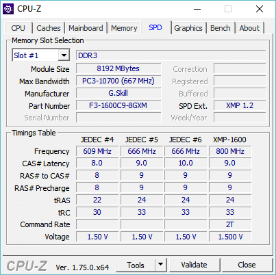 CPU-Z SPD