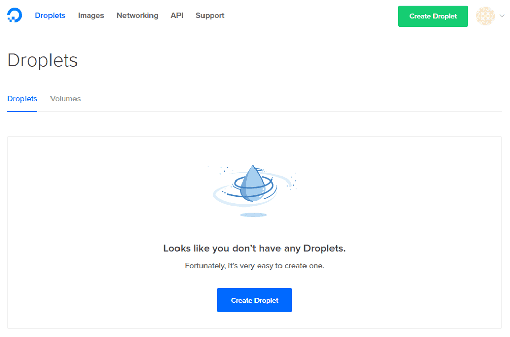 Create Droplet In Digital Ocean