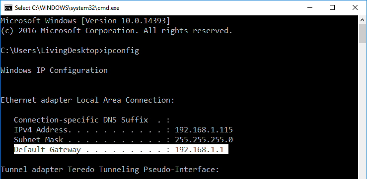 192.168.1.1 Default Router IP Address