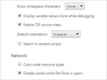 Disable Cache In Google Chrome