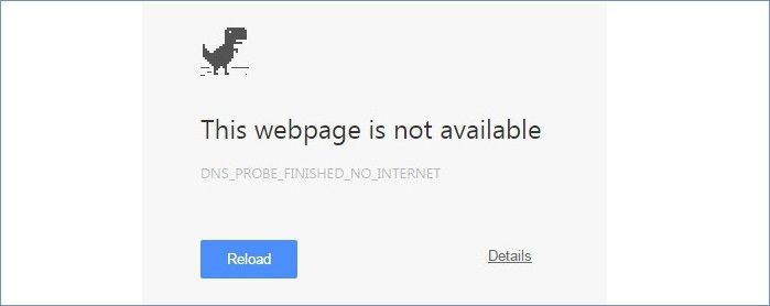 Correcção Dns_Probe_Finished_No_Internet Erro