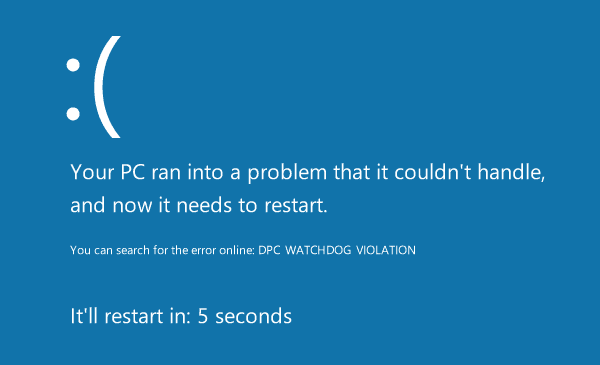 DPC Watchdog Violation