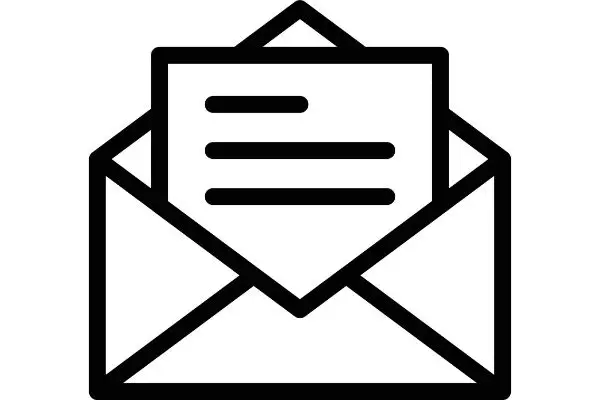 email vector thin line icon