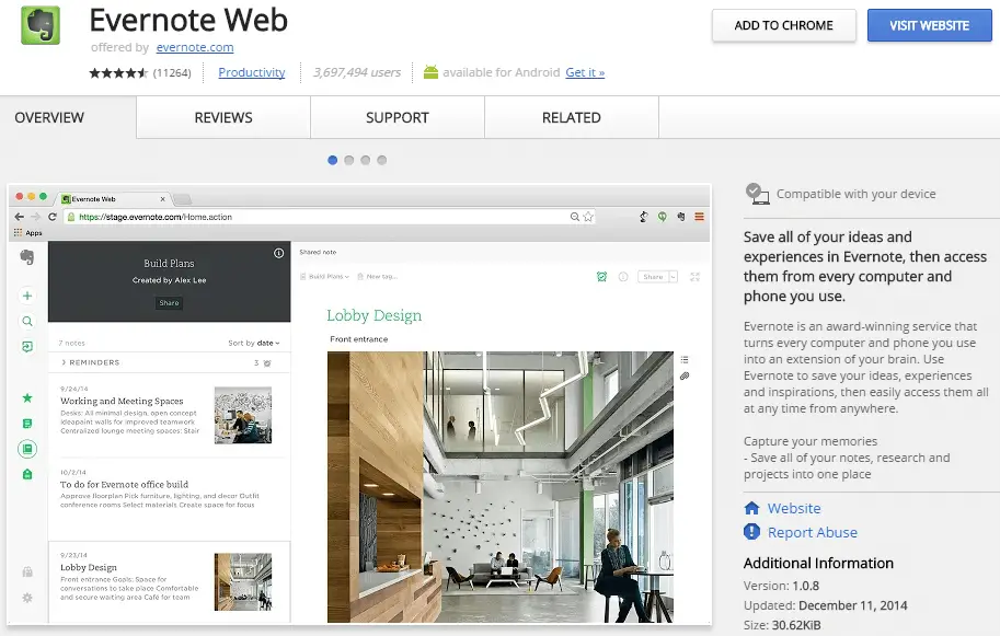 Evernote Web