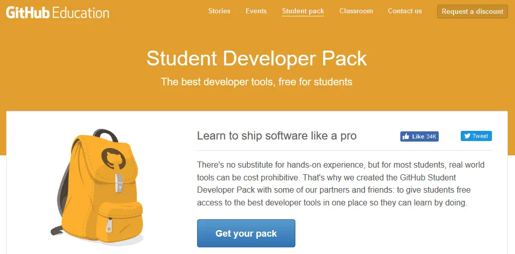 GitHub Student Developer Pack