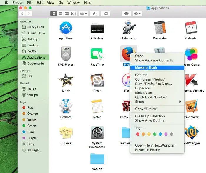 delete program for mac