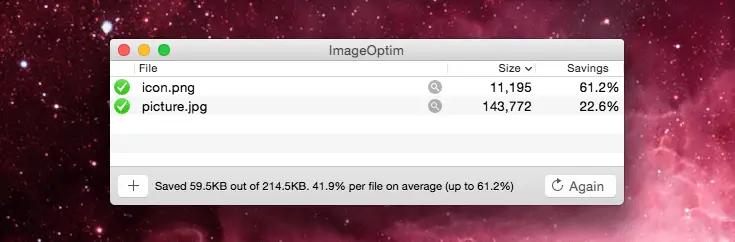 reduce image size without losing quality on Mac OS X