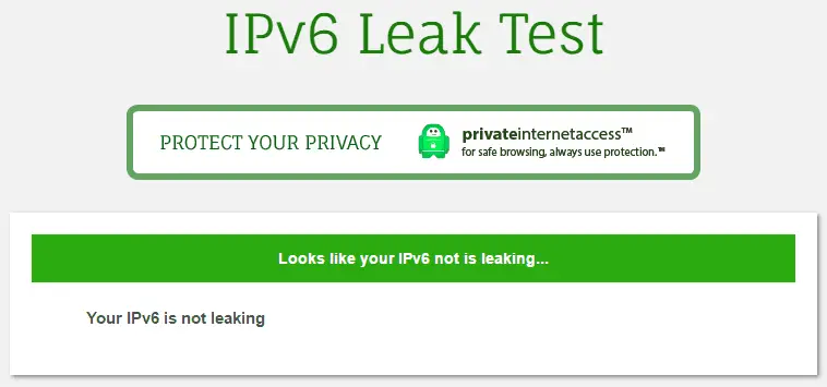 IPv6 Leak Test