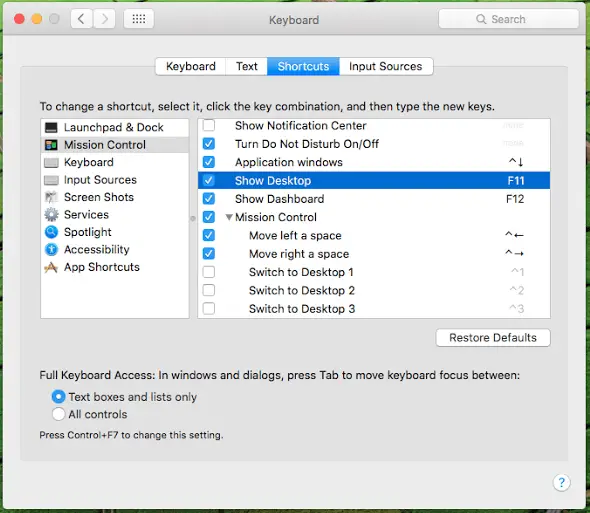 Mac Keyboard Custom Shortcuts