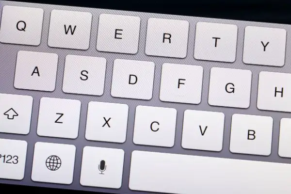 modern Qwerty keyboard vector