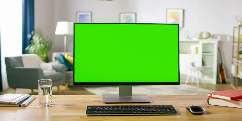monitor screen green