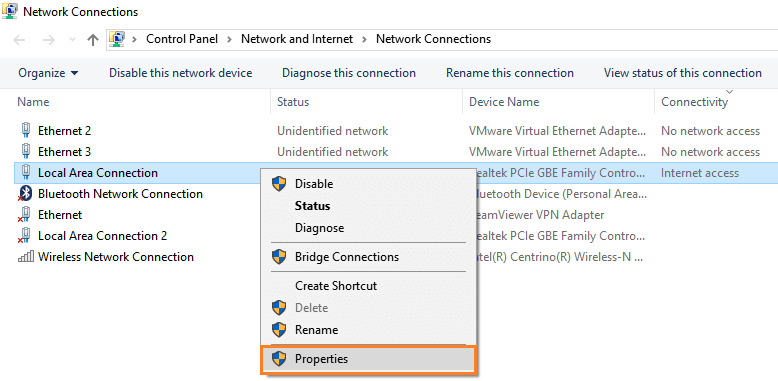 Network Connections