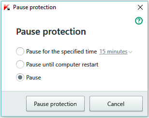 Kaspersky Pause Protection